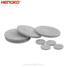 HENGKO SS 316/316l sintered disc filter With Stainless Steel Powder Sintering For industry or home water treatment